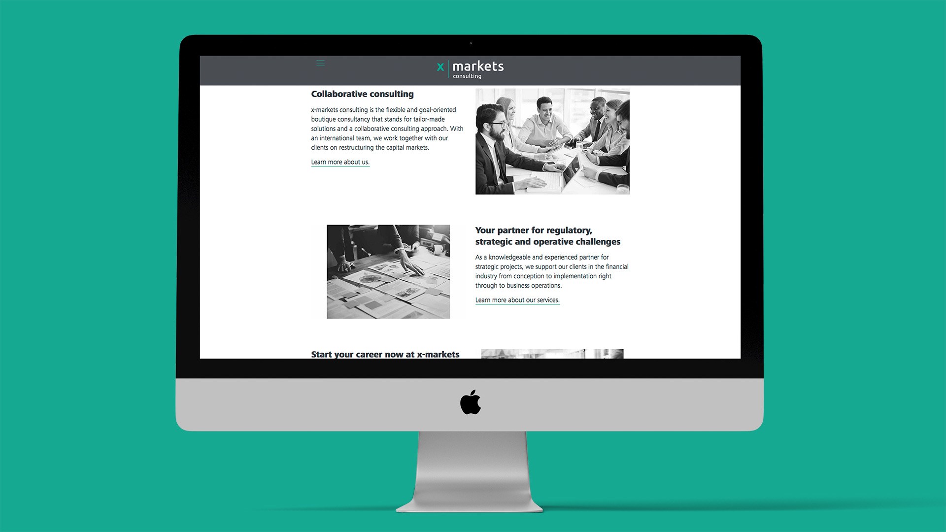 X markets website 02